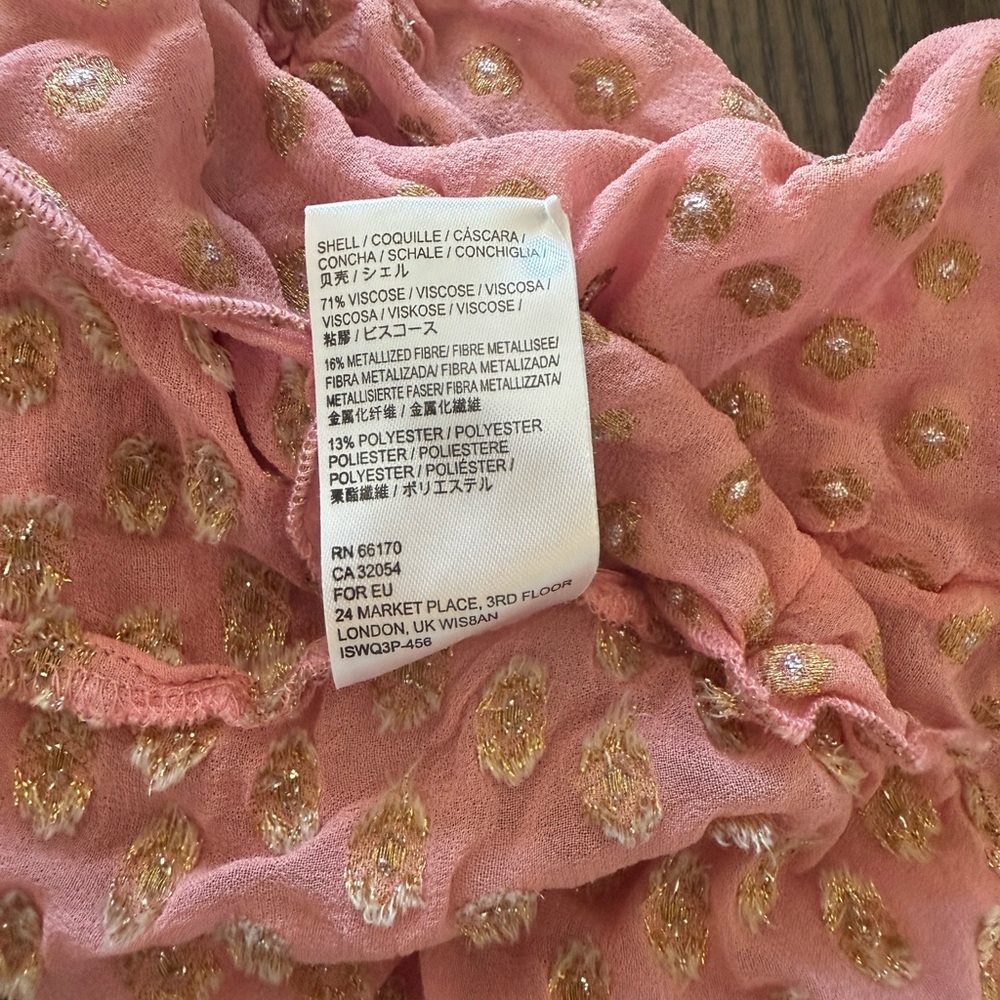 Free People Blush and Gold Mini Dress - Picture 5 of 11